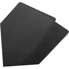 Gatuida 2piezas Tapete Antideslizante para Tablero De Auto Almohadilla Multiusos para Teléfono Resistente Temperaturas Reutilizable y Fácil De Limpiar Protección para Accesorios Carro Negr