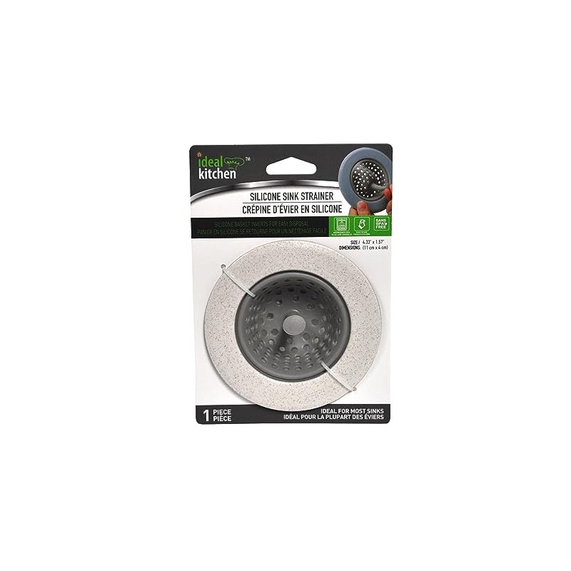 Ideal Kitchen Silicone Invertible Sink Strainer White