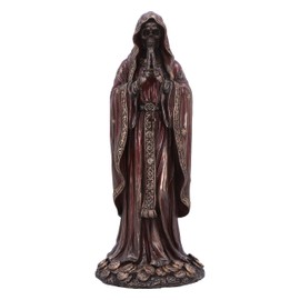 Nemesis Now Santisima Muerte Figurine 19cm, Resin, Red/Bronze, Red Praying 'Saint of Death', Mexican Cultural Icon Figurine, Cast in the Finest Resin, Expertly Hand-Painted