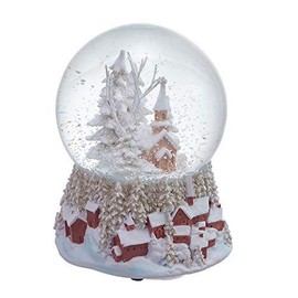 Kurt S. Adler 100MM Musical Church Waterglobe Water Globe, Multi