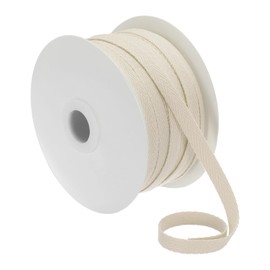 PATIKIL Cotton Twill Tape 6mm(1/4") 50 Yards 100% Cotton Ribbon Bias Binding Tape Herringbone Webbing Trim for Sewing Gift Wrapping, Dark Red