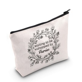Dark Romance Fantasy Gift Waiting to be Kidnapped by Faeries Cosmetic Bag Bookish Merch (Waiting to be CA Bag)