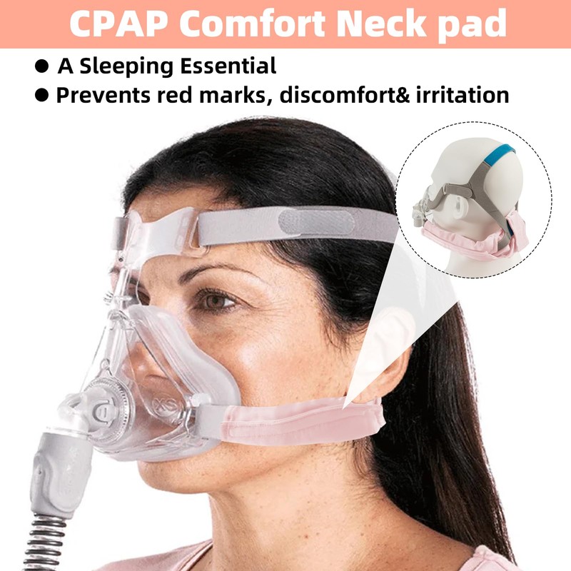 Satin CPAP Neck Pad, CPAP Headgear Strap Covers, CPAP Strap
