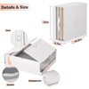 GUDEMAY Bed Sheet Organizers and Storage Plastic, 4 pcs Foldable