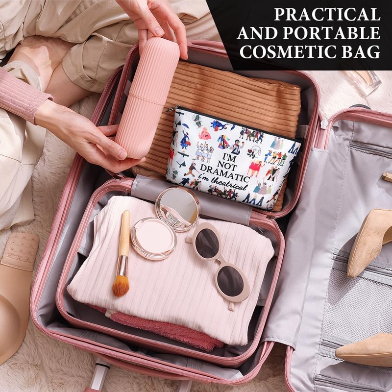 AYBUY Kosmetiktasche Damen, Schminktasche für Musikliebhaber, Tragbare Kosmetiktasche, Kosmetiktasche mit