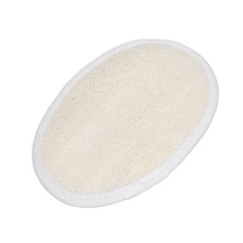 Loofah Pad, Double Sided Massage Bathing Sponge Scrubber Deep Cleaning with Elastic Band for Body for Facial