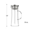 Classic Cuisine Glass Pitcher, 50 oz, Clear