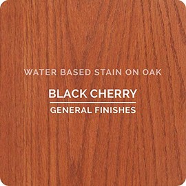 General Finishes Water Based Wood Stain, 1 Quart, Black Cherry