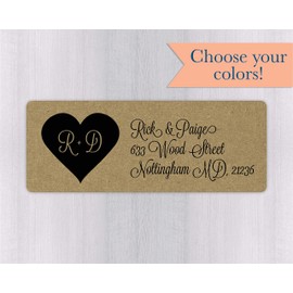 60ct - Kraft Invite Return Address Labels (#347-KR)