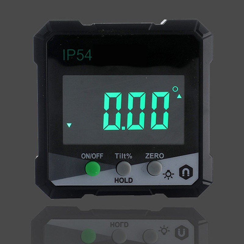 Digital Inclinometer 4x90° Measurement IP54 LCD Screen Magnetic Digital Display