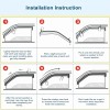 GEARZAAR For Hyundai Venue 2020-2024 Window Vent Visor Rain Guards