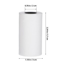 Lurrose 20 Rolls Thermal Paper Rolls 57mm x 30mm Super Clear Easy to Read Retail