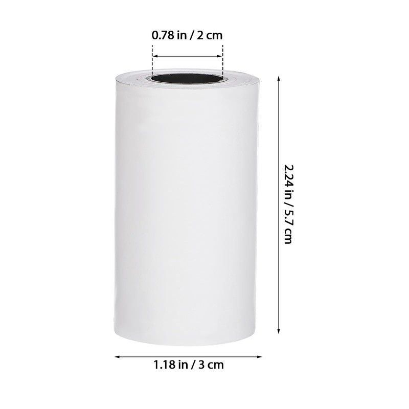 Lurrose 20 Rolls Thermal Paper Rolls 57mm x 30mm Super
