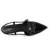 Younton Slingback Kitten Low Heels for Womens Pointey Toe Pumps