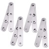 GOZOLA 4-Pack 360° Rotatable Door Pivot Hinges | Stainless Steel