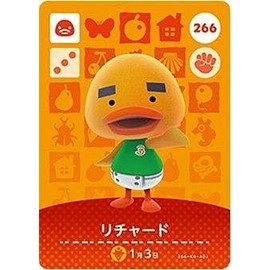 Animal Forest Amiibo Card 3 ND Bullet [266], Richard