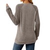Saloogoe Womens Long Sleeve Tops Fall Shirts 2025 Loose Fit