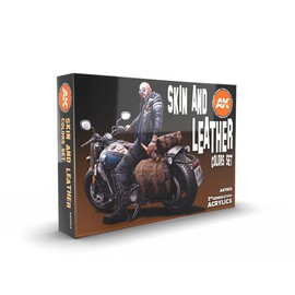 AK Interactive AK11613 Skin and Leather Colours Set 6 x 17 ml