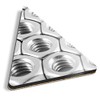 1 x Triangle Coaster - Silver Nuts for Bolts Engineering