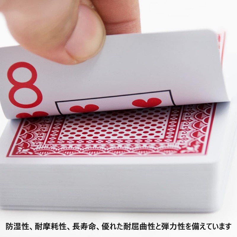 54 Plastic Playing Cards Waterproof Stylish Simple Card Games Party