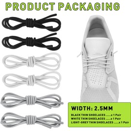 3 pares de cordones elásticos para zapatos de correr ON Cloud 5 y 6, cuerdas elásticas sin ataduras de repuesto