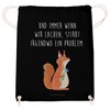 Mr. & Mrs. Panda Sports Bag Squirrel Flower, black