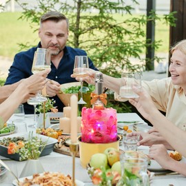 Ipretti DIY Wine Ice Bucket Mold, Wine Bottle Chiller with Golden Base, DIY Ice Mold for Champagne and Cocktails, Includes Glasses Polishing Cloth and Vacuum Wine Bottle Stopper