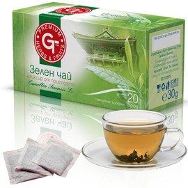 Premium GT Herbs & Fruits Herbal Tea 20 Tea Bags 1.5g (Green)