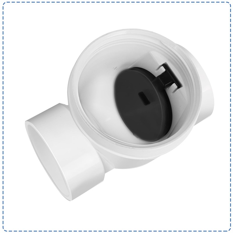 Zejoot PVC Backwater Valve,3 inch Drain Backflow Preventer, Backflow Preventer