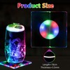 Pack of 6 Colourful LED Coasters, Square Luminous Coasters, 3