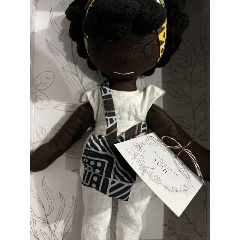 HarperIman Linen African American Doll HarperIman Handmade Petite Collection: YUMI