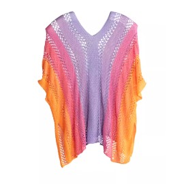 SHIRALEAH CLOTHING THE COCO COVER UP -ONE SIZE-VERY CUTE AND COLORFUL!!!