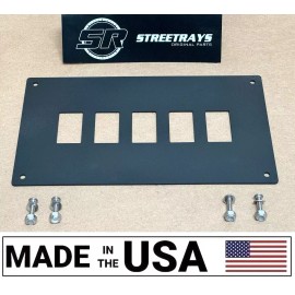 StreetRays [SR] Center Dash Console Plate Panel 5 Rocker Switch Yamaha Rhino 450 660 700