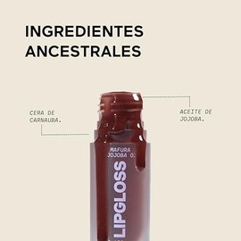 AHAL Lip Gloss Brillo Labial – Híbrido entre Lip Oil y Gloss – Humectante con Aceite de Jojoba, Mafura y Frambuesa – Con Cera de Carnauba y Péptidos d