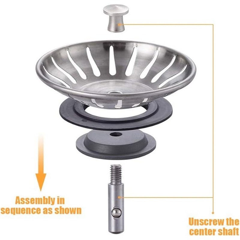 Ibergrif Universal Strainer Basket Stainless Steel (Set of 2) -