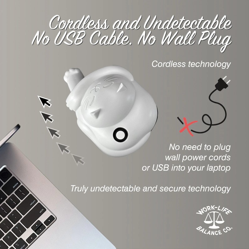 Work-Life Balance Corporation Laptop Touchpad Jiggler - Doesn't Require Mouse