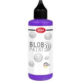 Viva Decor® Blob Paint (Purple, 90 ml) Ready-to-Use Blob Painting Colours with Acrylic Paint Properties - Dot Painting Art, Dotting Tool for Canvas, Mandala and Much More - Made in Germany