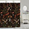 Fairy Rustic Forest Shower Curtain for Bahtroom, Country Woodland Wild