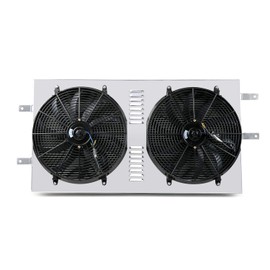 Cubauto Aluminum Radiator Shroud +Fan Compatible for 1994-2002 2001 2000 Dodge Ram 2500 3500 5.9L