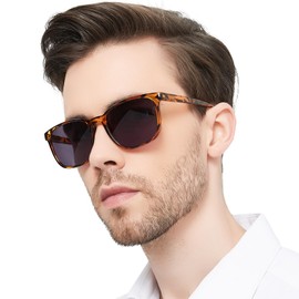 OCCI CHIARI XL Sunglasses with Readers for Men Large Head Comfortable Sun Reading Glasses 1.0 1.25 1.5 1.75 2.0 2.25 2.5 2.75 3.0 3.5(1.25x Brown)