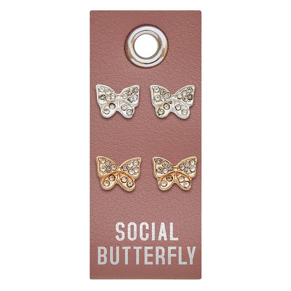 Santa Barbara Design Studio Stud Earrings - Social Butterfly