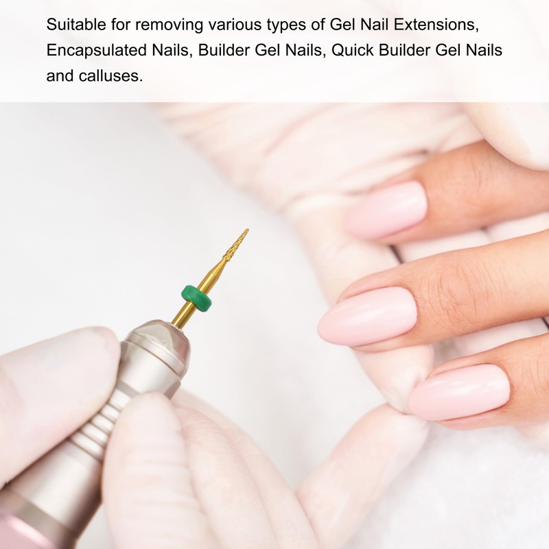 MIRACLE 3/32" Nail Drill Bits Small Cone Shape Needle End