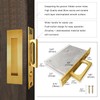 AcxdJnye Pocket Door Hardware,Recessed Finger Flush Pulls with Edge Pull,Sliding