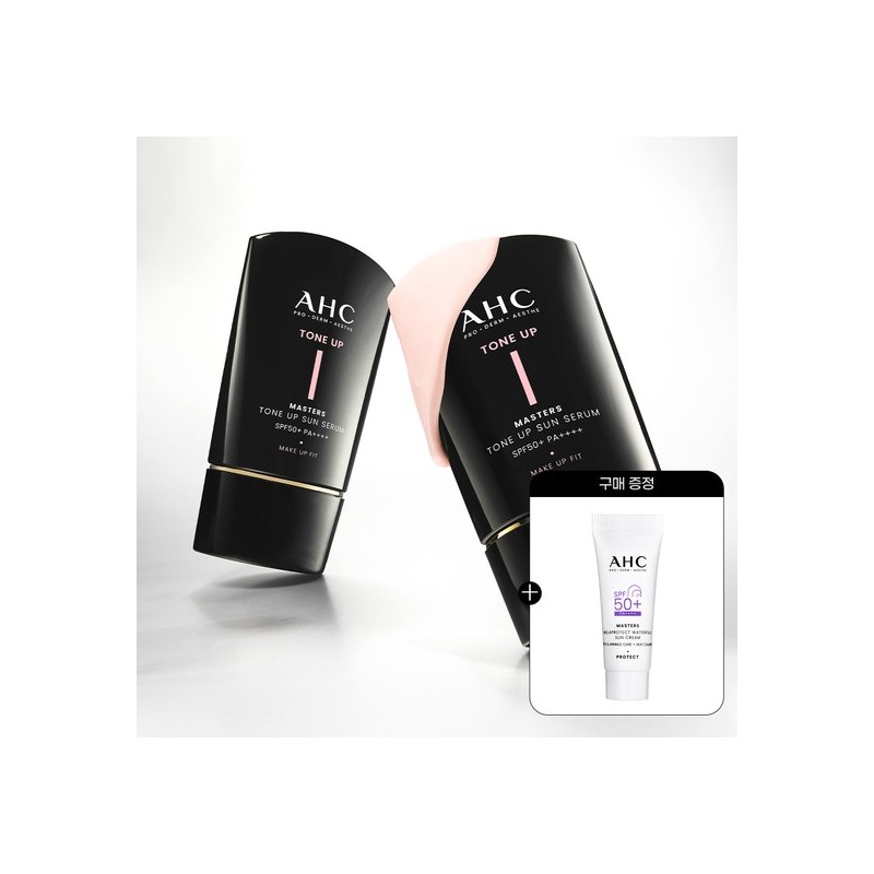 AHC Makeup Fit Masters Tone-Up Sun Serum 50ml x 2