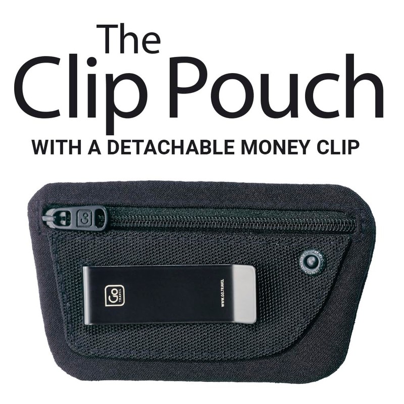 Go Travel Clip Pouch - Discreet Hideaway Wallet with RFID