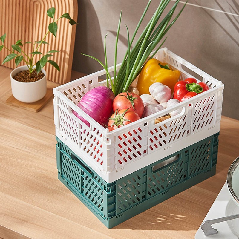 Pack of 5 Mini Baskets, Mini Plastic Baskets, Folding Basket,