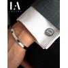 LOLIAS Cuff Links Mens Accessories Jewelry Classic Initial Cufflinks with