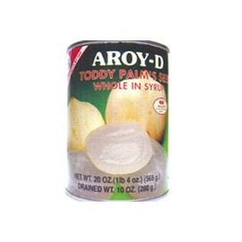 Toddy Palm Seed Whole in Syrup 20oz (Pack of 6)