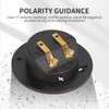 XGGYA 3 Inch Round Screw-Type Speaker Terminals,2-Way Speaker Terminal Cup