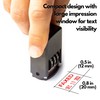 Self Inking Rubber Stamp, Phrase with Date Stamp, Refillable Office